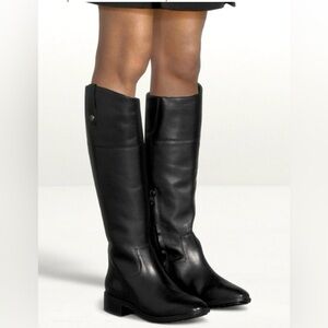 NEW w/o Box Sam Edelman Drina Knee-High Black Leather Boots Women's Size 5